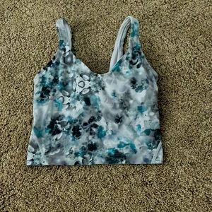 Lululemon align tank in the color kaleidofloral multi in a size 0